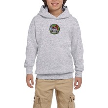 Zepplin Giyim Gta Robbers Gri Çocuk Kapşonlu Sweatshirt