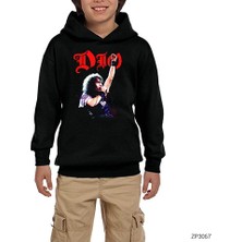 Zepplin Giyim Dio We Rock Siyah Çocuk Kapşonlu Sweatshirt