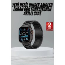 Ceylan Adam Ultra 3 Kordonlu Amoled Ekran Akıllı Saat Çok Fonksiyonlu Uyku ve Sağlık Takibi