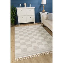 Quincey Bukleli Yumuşak Peluş Post Shaggy Krem Çocuk Odası Oturma Odası Salon Mutfak Halısı