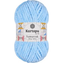 Kartopu Yumurcak Kadife El Örgü Ipi 100 gr