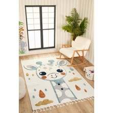 Venucci Home & Living Quincey Bukleli Renkli Yumuşak Peluş Çocuk Bebek Genç Odası Halısı