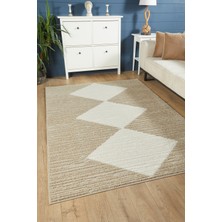 Venucci Home & Living Quincey Bukleli Yumuşak Peluş Post Shaggy Krem Çocuk Odası Oturma Odası Salon Mutfak Halısı