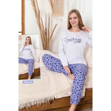 Remsa Kadın Leopar Desen Suprem Pijama Takımı 0456 MOR01