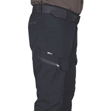 Nikbin Tactical Taktik Pantolon Outdoor Kargo Cep Likrali (Yazlık)-Siyah