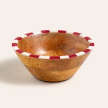 Zsa Zsa Zsu Nohar Mango Ağacı - Reçine Kase 13x13x6 Cm Kırmızı