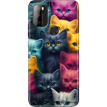 Egstech Reeder P13 Blue Max 2021 Kılıf Rubber Baskı Silikon Cover Kedi Ordusu