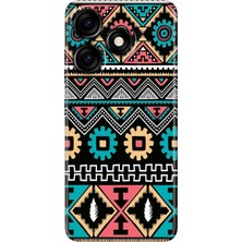 Egstech Tecno Spark 10 4g - 10C Kılıf Renkli Özel Çizim Esnek Silikon Etnik