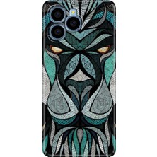 Egstech Omix X6 Kılıf Silikon Özel Kapak Lion Mandala