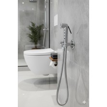 Fix Shattaf Krom Tek Gövde Askılı Set