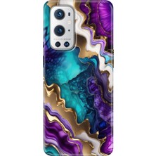 Egstech Oneplus 9 Pro Kılıf Desenli Design Silikon Keskin Ametist