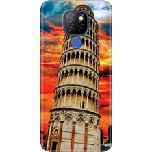 Egstech General Mobile Gm 20 Kılıf Desenli Silikon Case Uv Pizza Kulesi