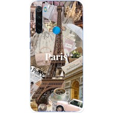 TechTree Redmi Note 8 Uyumlu Paris Kolaj Baskılı Silikon Kılıf