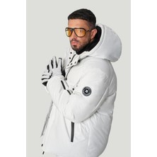 Avva Erkek Taş Kapüşonlu Su İtici Rüzgar Geçirmez -20°C Dayanıklı Kaz Tüyü Kayak Montu A42Y6123