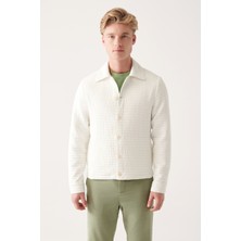 AVVA Erkek Ekru Klasik Yaka Kapitone Mont A31Y6015