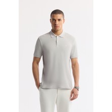AVVA Erkek Taş Kıvrılmaz Polo Yaka %100 Pamuk Basic Regular Fit T-Shirt B001032