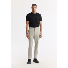 AVVA Erkek Taş Beli Lastikli Bi-Stretch Teknik Kumaş Slim Fit Pantolon A51Y3077