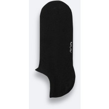 Avva Erkek Siyah Pamuklu Sneaker Çorap B008553