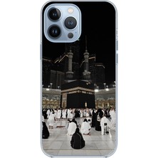 TechTree iPhone 13 Pro Max Uyumlu Kabe Umre Baskılı Silikon Kılıf