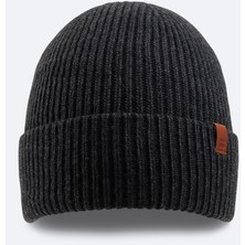 Avva Erkek Antrasit Yün Karışımlı Logolu Fitilli Bere B009200