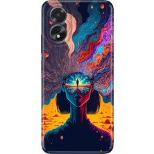 Egstech Oppo A38 Kılıf (CPH2579) Uyumlu Silikon Desenli Kalıplı Kapak Girdap