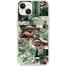 TechTree iPhone 13 - 14 Uyumlu Yoda Kolaj Baskılı Silikon Kılıf