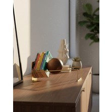 Toke Dekoratif Kitaplık - Gold Eskitme