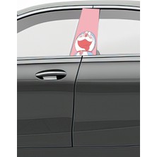 Pi Dekorasyon Araç Kapı Direk Kaplama Folyosu Desenli (Sağ Sol Takım) (2 Adet) - 22X50 cm