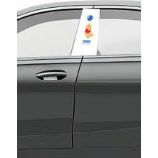 Pi Dekorasyon Araç Kapı Direk Kaplama Folyosu Desenli (Sağ Sol Takım)Uyumlu  (2 Adet) - 22X50 cm