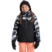 Roxy Galaxy Gırl Jk Kız Çocuk Anthracite - Plaid_2 Snowboard Ceketi ERGTJ03200-6457