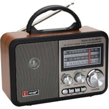 Retro Taşınabilir Radyo Fm/am/sw – Bluetooth Destekli Usb/tf Mp3 Çalar | Şarjlı El Taşıma Kollu Radyo