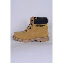 Walkway Conteyner 922 G Camel Nubuk Kadın Termo Taban  Bot Ayakkabı