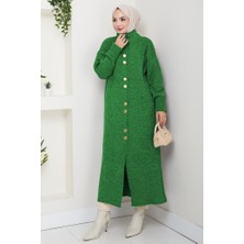 İlkimay.com Reha Düğmeli Triko Hırka 1603 - Yeşil