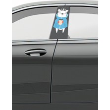 Pi Dekorasyon Araç Kapı Direk Kaplama Folyosu Desenli (Sağ Sol Takım) (2 Adet) - 22X50 cm