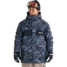 Quiksilver Quıksılver Mıssıon Prınted Block Jk Erkek Anthracite - Plaid_1 Snowboard Ceketi GQYTJ03000-6456