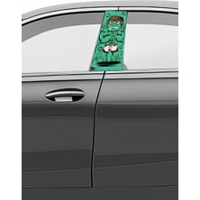 Pi Dekorasyon Araç Kapı Direk Kaplama Folyosu Desenli (Sağ Sol Takım) (2 Adet) - 22X50 cm