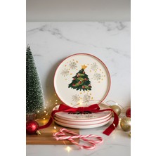 Ellen Tokyo 6 Parça Yılbaşı Pasta Tabağı 20CM
