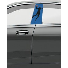 Pi Dekorasyon Araç Kapı Direk Kaplama Folyosu Desenli (Sağ Sol Takım) (2 Adet) - 22X50 cm