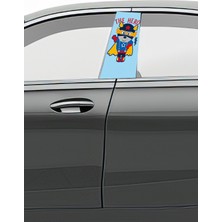 Pi Dekorasyon Araç Kapı Direk Kaplama Folyosu Desenli (Sağ Sol Takım) (2 Adet) - 22X50 cm