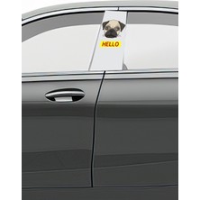 Pi Dekorasyon Araç Kapı Direk Kaplama Folyosu Desenli (Sağ Sol Takım) (2 Adet) - 22X50 cm