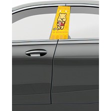 Pi Dekorasyon Araç Kapı Direk Kaplama Folyosu Desenli (Sağ Sol Takım) (2 Adet) - 22X50 cm