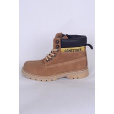 Walkway Conteyner 922 G Tarçın Nubuk Kadın Termo Taban  Bot Ayakkabı