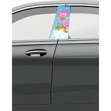 Pi Dekorasyon Araç Kapı Direk Kaplama Folyosu Desenli (Sağ Sol Takım) (2 Adet) - 22X50 cm