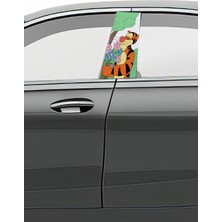 Pi Dekorasyon Araç Kapı Direk Kaplama Folyosu Desenli (Sağ Sol Takım) (2 Adet) - 22X50 cm