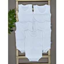 Vieso 5'li Pamuklu Çıtçıtlı Bebek Body Zıbın Atlet Ekonomik Kız Erkek