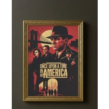 Once Upon A Time In America – Retro Film Posteri (Çerçeveli)