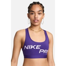 Nike Pro Swoosh Lıght Bra Kadın Mor Spor Sütyen