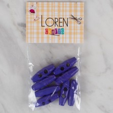 Loren Crafts Saks Mavi 8 Li Çoban Düğme - 105