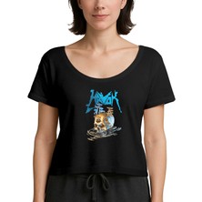 Zepplin Giyim Havok Skull Siyah Kadın Tişört