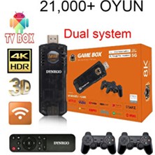 Dynego Oyun Konsolu Retro Game Stick Arcade Atari Makinesi 21,000 Adet Oyun 2023 Atari Yeni 4K Hd